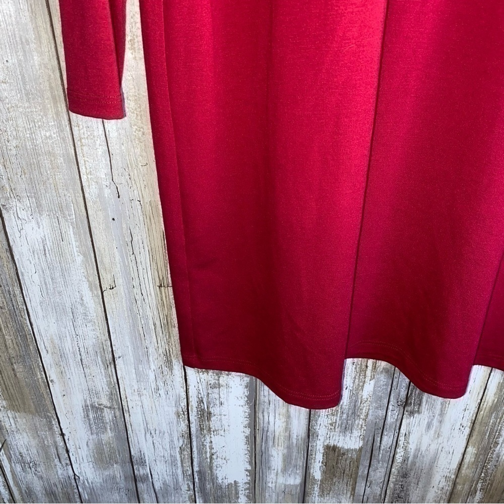 Eileen Fisher Red Jersey Tunic/Dress - Picture 2 of 6